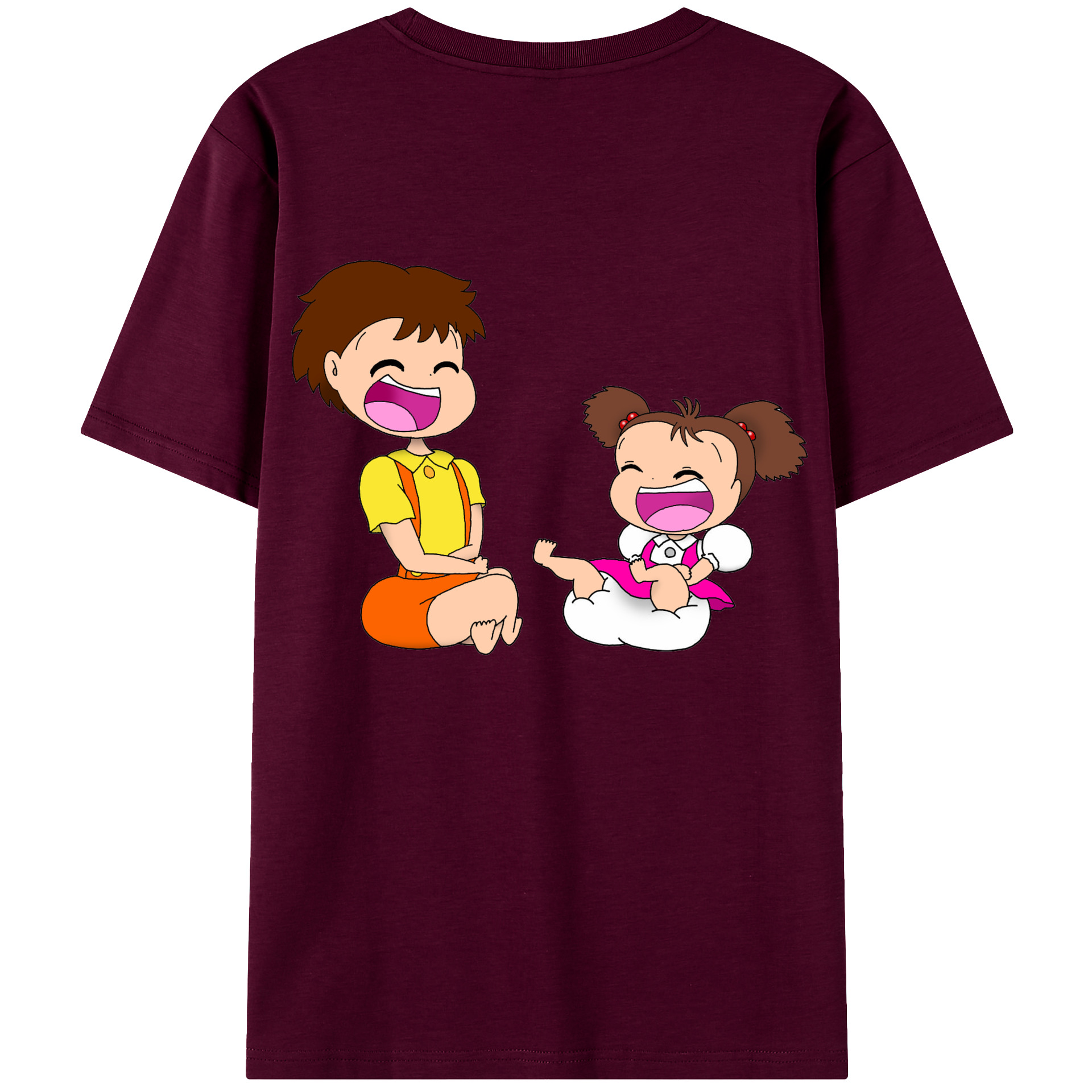 （画像用） となりのトトロ 草壁メイ 草壁サツキ My Neighbor Totoro Satsuki Kusakabe Mei Kusakabe レディース半袖Tシャツ(バックプリント)